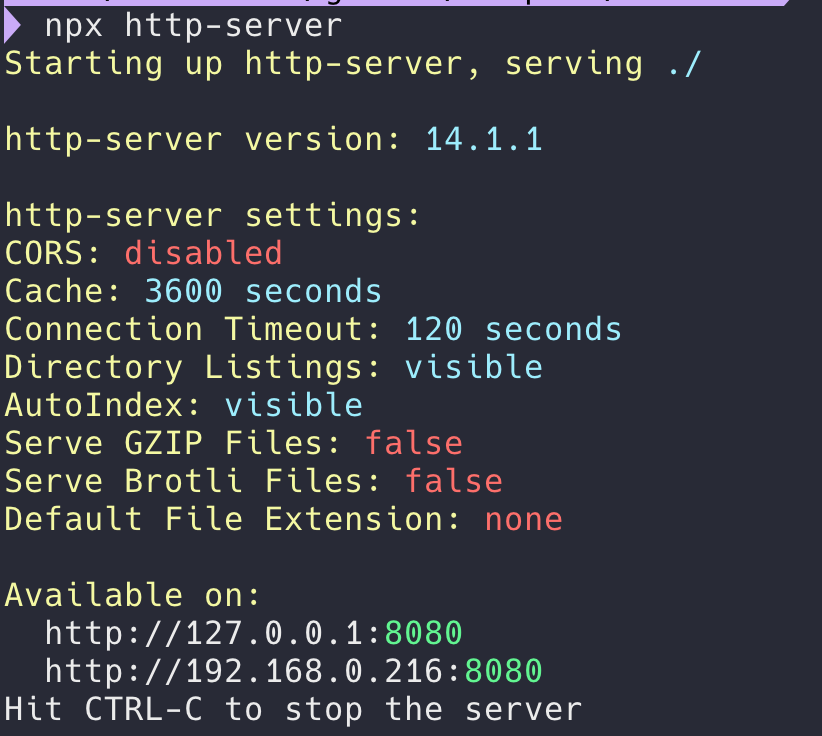 npx-http-server